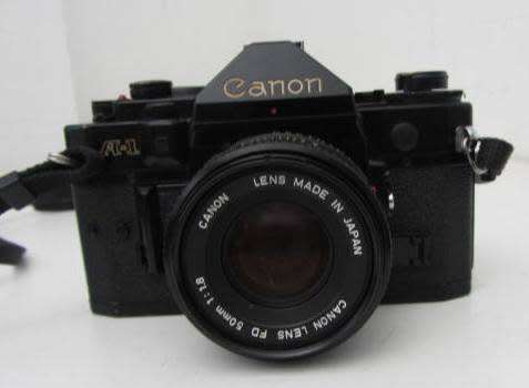 **Canon A-1** Canon FD 50mm 1:1.8 Lens...Including Canon Zoom FD 70-200mm1:4 Lens plus Flash.