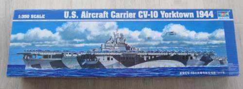 **U.S. Aircraft Carrier CV-10..Yorktown 1944,1:350 Scale..Box 82cm Long-Trumpeter Model.