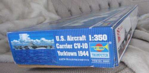 **U.S. Aircraft Carrier CV-10..Yorktown 1944,1:350 Scale..Box 82cm Long-Trumpeter Model.