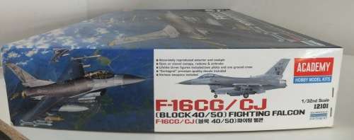 Fighting Falcon-F-16CC/CJ(Block40/50)Academy-1/32 Scale..Parts still Sealed-620 Like "New"