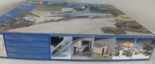 Eurofighter Typhoon and Shelter/Groundplate and Equipment..Revell-Parts still Sealed.