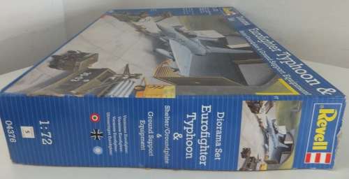 Eurofighter Typhoon and Shelter/Groundplate and Equipment..Revell-Parts still Sealed.