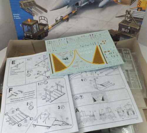 Eurofighter Typhoon and Shelter/Groundplate and Equipment..Revell-Parts still Sealed.