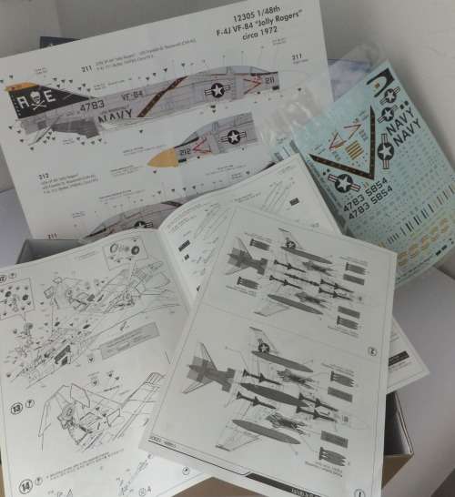 USN F-4J.."VF-84 Jolly Rogers"Academy-1/48 scale-Beautiful Model...Parts"Like New" Sealed.