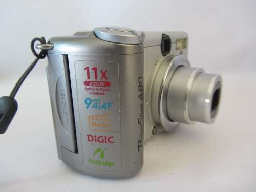 **Canon Power Shot A80**Movie..9 Point Auto Focus/11x Zoom..Incl Memory Card,Not Batteries.