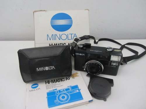 **Minolta Hi-Matic AF 2**-35mm Film Camera...Shutter Fires-Flash Not firing