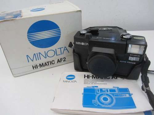 **Minolta Hi-Matic AF 2**-35mm Film Camera...Shutter Fires-Flash Not firing