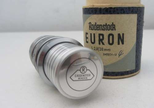 **Rodenstock-Euron **1:2.8 f=38mm-"A"2891912 Lens...As per Photos..Not Tested