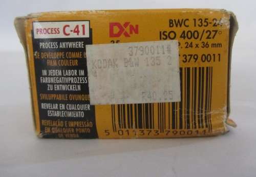 **Black and White+400**Kodak "Dated" Film.