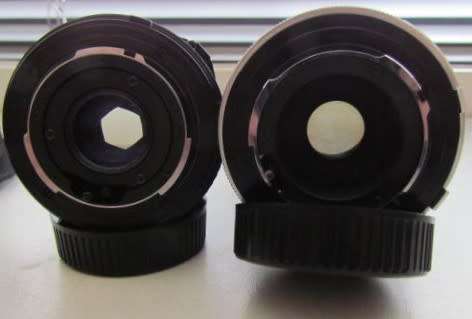 **Minolta XG-1**Minolta MD 50mm 1:2 Lens Plus Panagor PMC Auto Zoom f=3.5 100mm Lens.