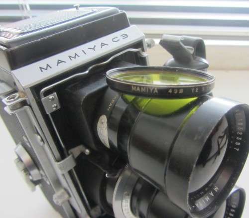 Mamiya C3 Professional Twin Lens TLR Film Camera.Mamiya Sekor 1:4.5 f=18cm Lens