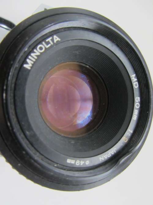 Minolta XG-1 S.L.R Film Camera-Minolta MD f 1.2 50mm Lens-Clean.