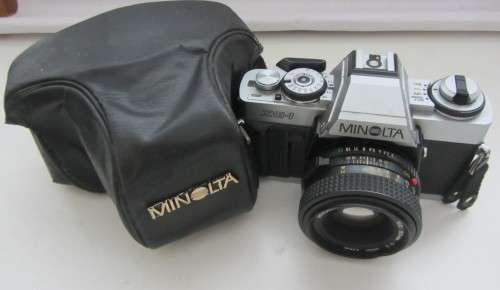 Minolta XG-1 S.L.R Film Camera-Minolta MD f 1.2 50mm Lens-Clean.
