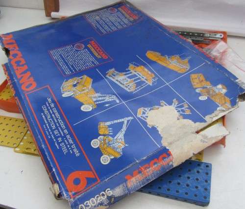 Meccano-Combo-As per Photos-Not Original Parts For Holder-Motor Not Tested.-Parts-Age Wear