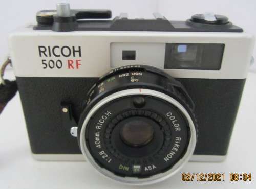 Ricoh 500 RF-35mm  Camera Ricoh Rikenon 2.8 40mm Lens-Working.