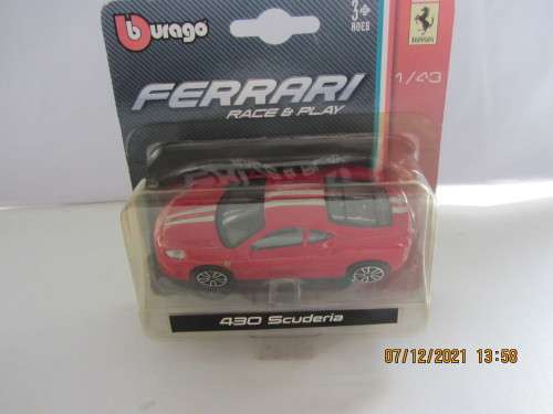 Ferrari 430 Scuderia 1/43 Race and Play-Sealed Display