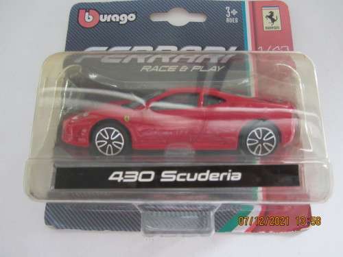 Ferrari 430 Scuderia 1/43 Race and Play-Sealed Display
