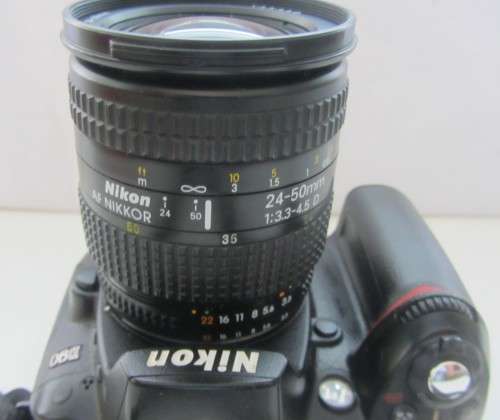 Nikon D 90 Digital Camera-Nikon 24-50mm 1:3.3-4.5 D Lens-Incl Charger incl Three batteries Cables