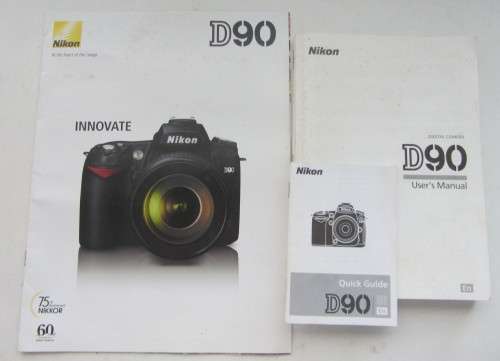 Nikon D 90 Digital Camera-Nikon 24-50mm 1:3.3-4.5 D Lens-Incl Charger incl Three batteries Cables