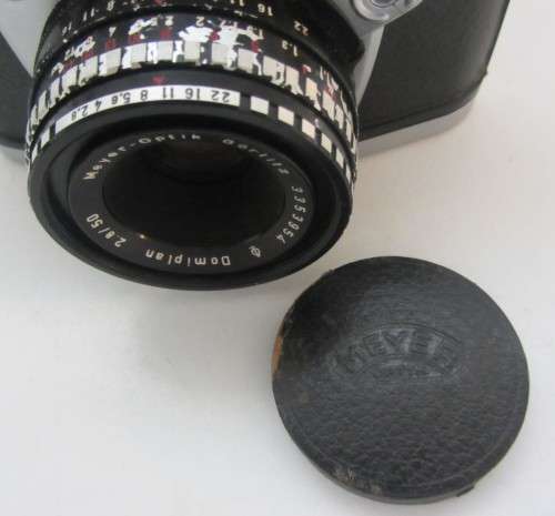 Exa 11b IHagee Dresden-Meyer Optik Gorlitz Domiplan 2.8/50 Lens(lens Clean)