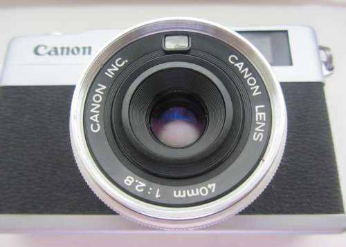 Camon Canonet 28 35mm Rangefinder Camera 40mm 1:2.8 Canon Lens Plus Hiroxer Tele Distance+Wide Angle