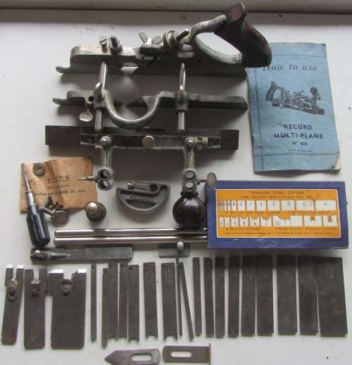 Record Multi-Plane No 405-Tungsten Steel Cutters Plus Extra Blades(to clean) As per Photos