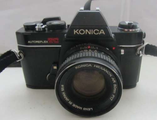 Konica Autoflex TC-Konica Hexanon AR 40mm E1.8 Lens-Winder Stuck-Lens Some Cleaning