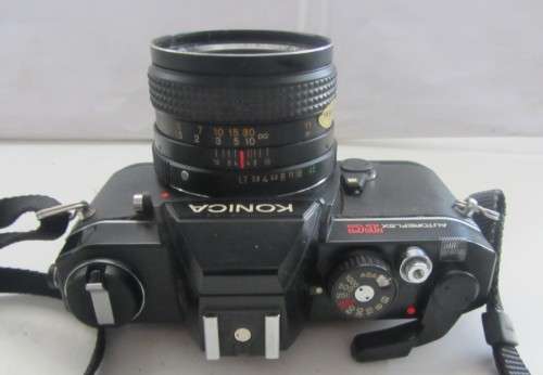 Konica Autoflex TC-Konica Hexanon AR 40mm E1.8 Lens-Winder Stuck-Lens Some Cleaning