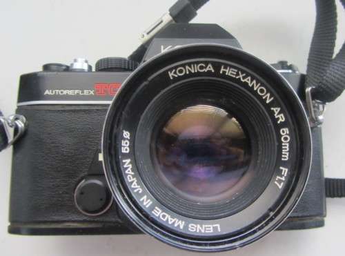 Konica Autoflex TC-Konica Hexanon AR 40mm E1.8 Lens-Winder Stuck-Lens Some Cleaning