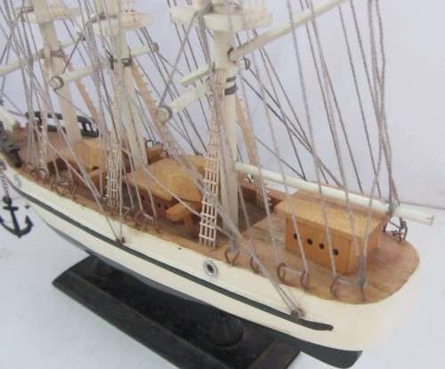 Model Sailing Boat-Wood-Total Length-30cm-Hight-30cm