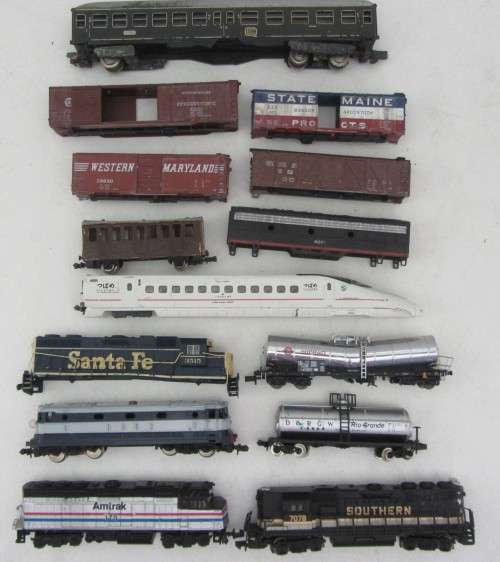 Bachmann/Amtrak Locos-Vintage Lima Coach-Mostly N scale(plus?)-Not teste Plus for Restoration