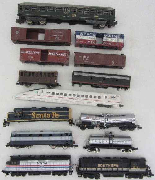 Bachmann/Amtrak Locos-Vintage Lima Coach-Mostly N scale(plus?)-Not teste Plus for Restoration