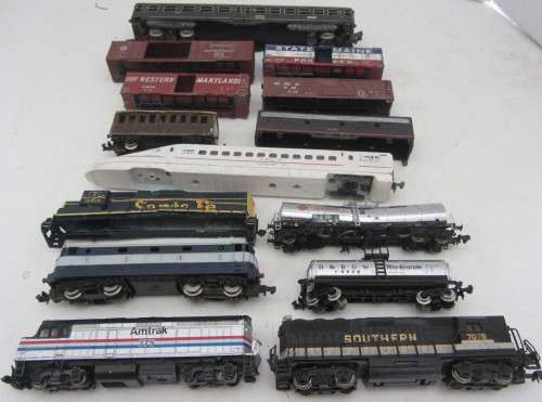 Bachmann/Amtrak Locos-Vintage Lima Coach-Mostly N scale(plus?)-Not teste Plus for Restoration