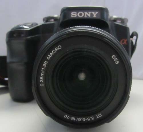 Sony Alpha A-100 Digital Camera-Sony Macro DT 3.5-5.6/18-70 Lens.