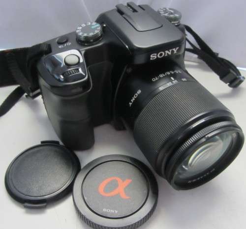 Sony Alpha A-100 Digital Camera-Sony Macro DT 3.5-5.6/18-70 Lens.