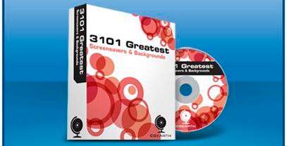 3101 Greatest Screensavers & Backgrounds: BRAND NEW CD-ROM SOFTWARE