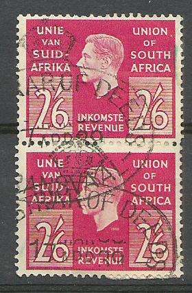 Union revenue stamps vertical pair.