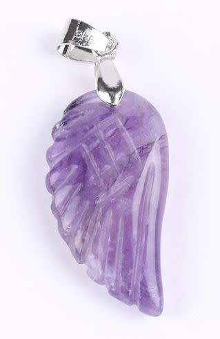 Amethyst Angel Wing Pendant