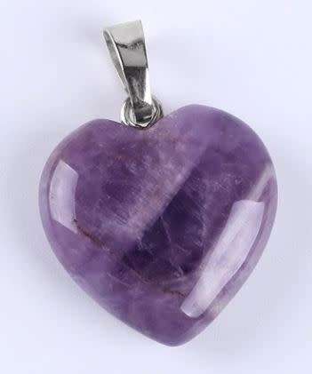 Amethyst Heart Pendant