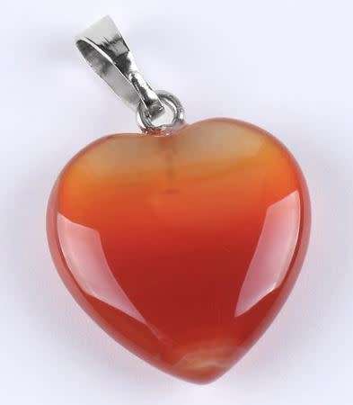 Red Agate Heart Pendant
