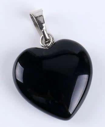 Black Tourmaline Heart Pendant