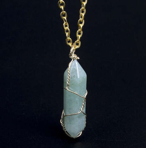 Aventurine Wired Pendant
