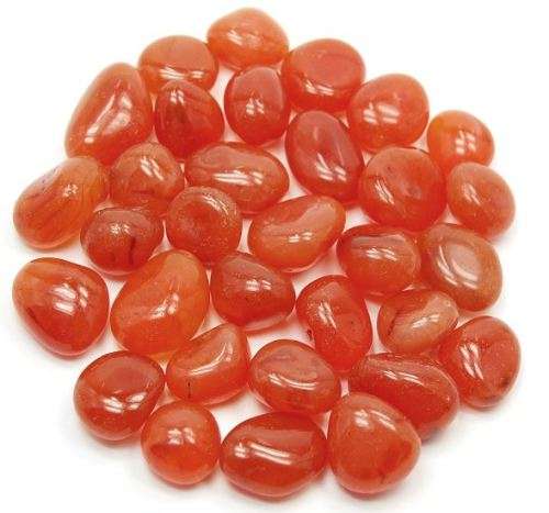 Polished Carnelian Tumbled Stones 50g