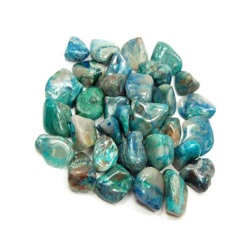 Polished Chrysocolla Tumbled Stones 100g