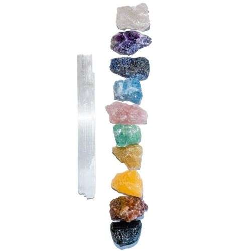 10 Stone Rough Chakra Set
