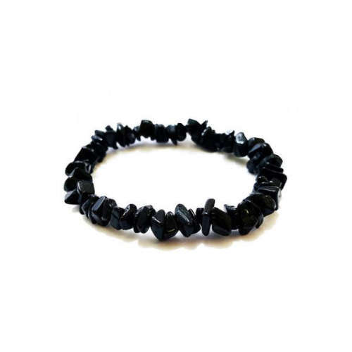 Black Obsidian Chip Bracelet