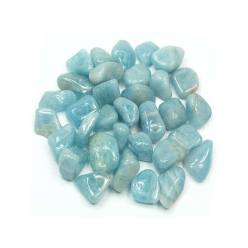 Aquamarine Tumbled Stones A Grade