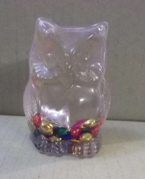 Clear Perspex Bead Globe Owl