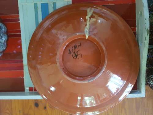 Moroccan Hand painted clay bowl
