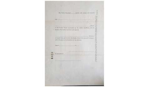 1913 stock document.